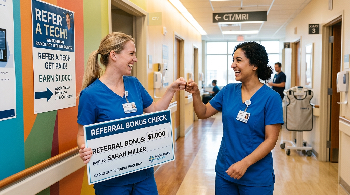 How to Build a Rad Tech Referral Program That Fills Positions Fast